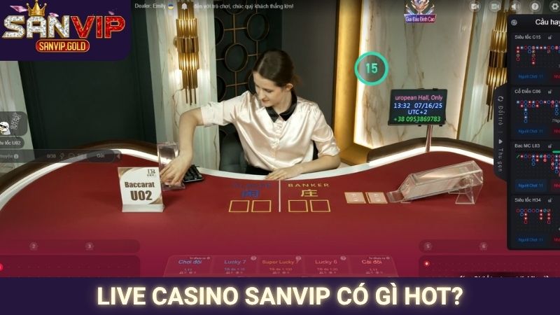 Live casino SANVIP có gì hot?